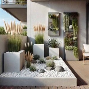 Sỏi cuội trắng trang trí