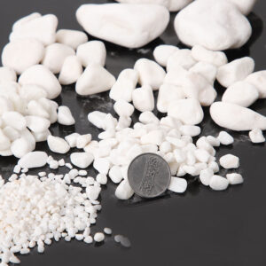 Sỏi trắng quay 2-4cm Sỏi trắng trang trí