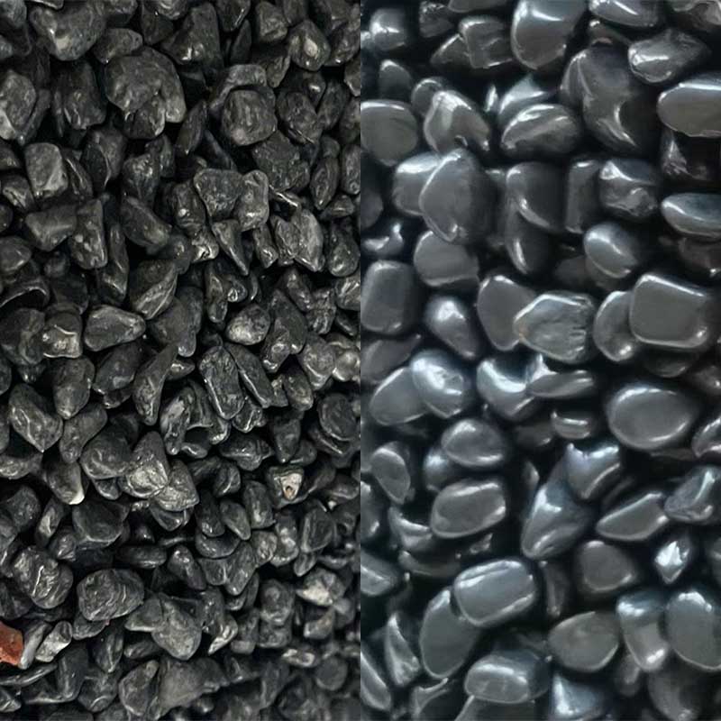 So sánh sỏi đen quay và sỏi đen bóng