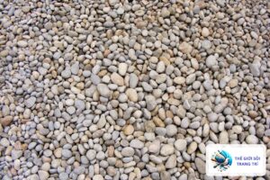 Sỏi nhỏ nâu xám rải nền, gợi ý sỏi trang trí tại Cà Mau